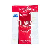 Sac de congélation pour aliments personnalisé sac de filet de poisson sac composite pour aliments en plastique avec fenêtre
