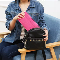 Portefeuille personnalisé pour billets et cartes de crédit en polyester Portefeuille de voyage promotionnel Porte-passeport personnalisé à fentes multiples avec dragonne