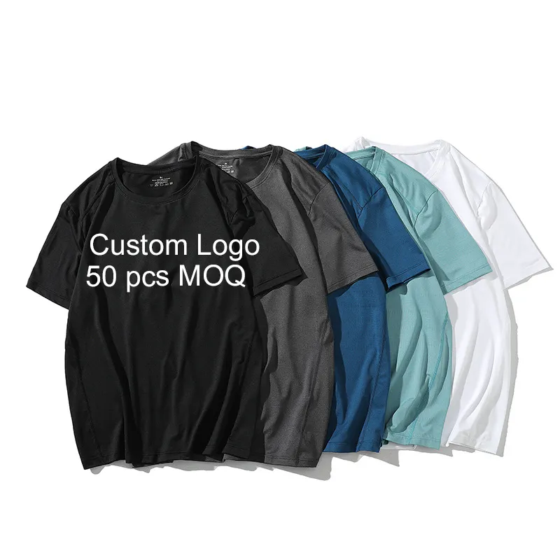 फैशनेबल 180 जीएसएम कपास पाली मिश्रण Crewneck मजेदार पैटर्न गहरे हरे रंग 60 कपास 40 पॉलिएस्टर रिक्त शर्ट सादे टी शर्ट बेचने के लिए