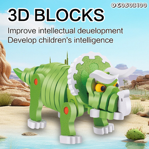 Creative Learning Game Kids Brain Development Toys Latest 3d Triceratops Diy Assemble <strong>Dinosaur</strong> Model <strong>Eva</strong> Jigsaw <strong>Puzzle</strong> - Product Image 2