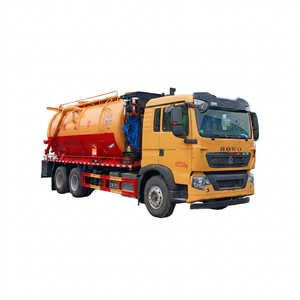 Camion citerne septique Sinotruk Howo à 10 roues, 22000L, avec pompe à vide à anneau liquide entraînée par un moteur auxiliaire, véhicule d'aspiration et de nettoyage des égouts - Product Image 1