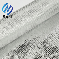 Membrane d'isolation thermique en aluminium laminé PE Sohi, haute résistance, ignifuge, résistante aux UV, avec tissu en maille