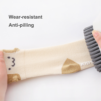 Chaussettes en coton respirantes antidérapantes pour bébés, nourrissons, tout-petits et enfants, motif dessin animé mignon, unisexe, haute qualité, collection automne-hiver