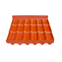 2.3mm에서 3mm 두께의 앤티크 디자인 일체형 UPVC 지붕재 방수 타일 ASA 코팅 내후성 플라스틱 지붕 타일