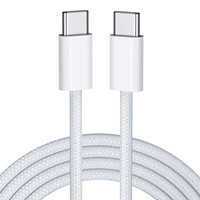 Kabel Data Nylon JILIAN Tipe-C 60W/240W Pengisian Cepat untuk Ponsel & Earphone