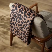 Couverture imprimée LUXE en polyester-coton, douce au toucher, idéale pour la maison, les voyages et les programmes cadeaux.