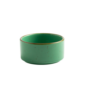 Plato Redondo Pequeño de Cerámica con Borde Moteado Rústico, Plato Compacto para Servir Sushi, Salsas y Aperitivos para Bistro y Comidas Familiares - Product Image 6