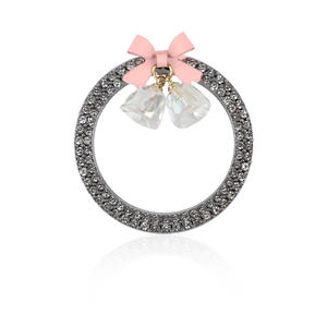 Anneau d'allumage de <span class=keywords><strong>voiture</strong></span> avec nœud papillon en strass, anneau de décoration pour bouton de démarrage du moteur, accessoires intérieurs pour bouton de démarrage de <span class=keywords><strong>voiture</strong></span> - Product Image 5