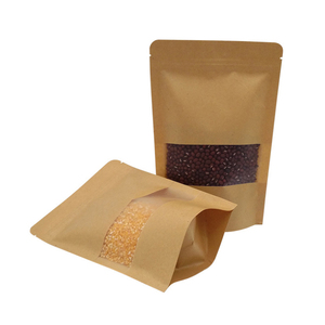 Écologique Personnalisé Imprimé Ziplock Pochette En Papier Kraft ~ - Product Image 4
