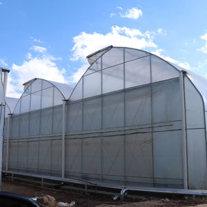 Canalón conectado diente de sierra Multi Span invernadero cubierta de película de plástico ventilación de techo para flores vegetales con cortina de sombra - Product Image 1