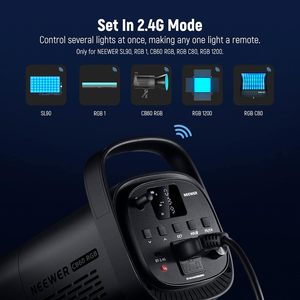 Lumière vidéo <span class=keywords><strong>LED</strong></span> <span class=keywords><strong>NEEWER</strong></span> CB60 <span class=keywords><strong>RGB</strong></span> 70W avec contrôle par application, monture Bowens, éclairage continu COB pleine couleur 18000Lux/1m CCT - Product Image 4