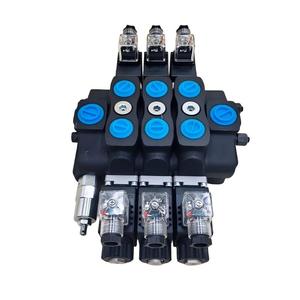 Válvula de Control Direccional Hidráulica Seccional de 3 Bobinas Huamao 90 Litros/min, Distribuidor Hidráulico Shandong - Product Image 2