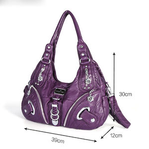 Bolso de Hombro de Piel Sintética con Estampado Tie-Dye para <span class=keywords><strong>Mujer</strong></span> Angelkiss 2026, Correa Desmontable, Estilo Bandolera, Vintage, Moderno, Gran Capacidad - Product Image 2