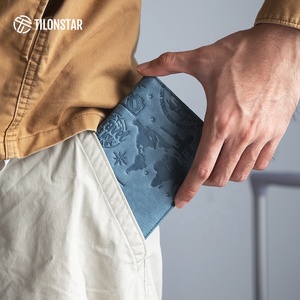 TILONSTAR TPW102 Multifunctional Stylish Textured Leather Card <b>Wallet</b> Flight Companion Passport Cover Holder for Passport &Cards - Product Image 6