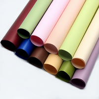 Papier de couleur unie épaissi 7,5 microns, style coréen, pour fleuriste, matériaux floraux pour boutique de fleurs Ouya