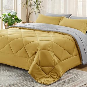Nữ Hoàng Kích Thước <span class=keywords><strong>Comforter</strong></span> Thiết Lập 7 Mảnh Chăn Bộ Đồ Giường Màu Be Bộ Với <span class=keywords><strong>Comforter</strong></span> Tấm Gối Gối Shams - Product Image 2