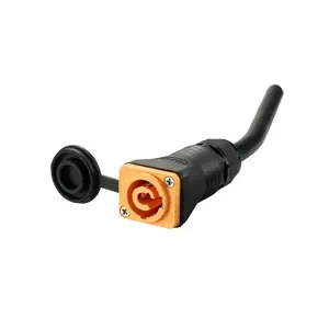 Conector impermeável para eua e europa, cabo de tomada industrial de 3 pinos de alto desempenho à prova d' água ip67 série n