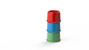 Juego de Vasos Apilables Coloridos al por Mayor, Juguete Educativo para Bebés y Niños Pequeños - Product Image 2