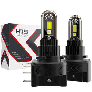 Легкая установка H15 U60 86W 8600LM 6075 15 чипов 45mil 3535 4 чипа IP68 бесшумный вентилятор Canbus светодиодные фары U-образная медная трубка - Product Image 1