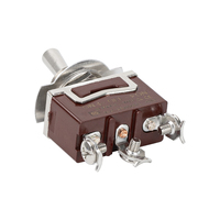 Interrupteur à bascule robuste SPDT marche-arrêt-marche 3 voies en métal 30A 12V DC filetage M12x0.75mm 3 broches pour machines industrielles