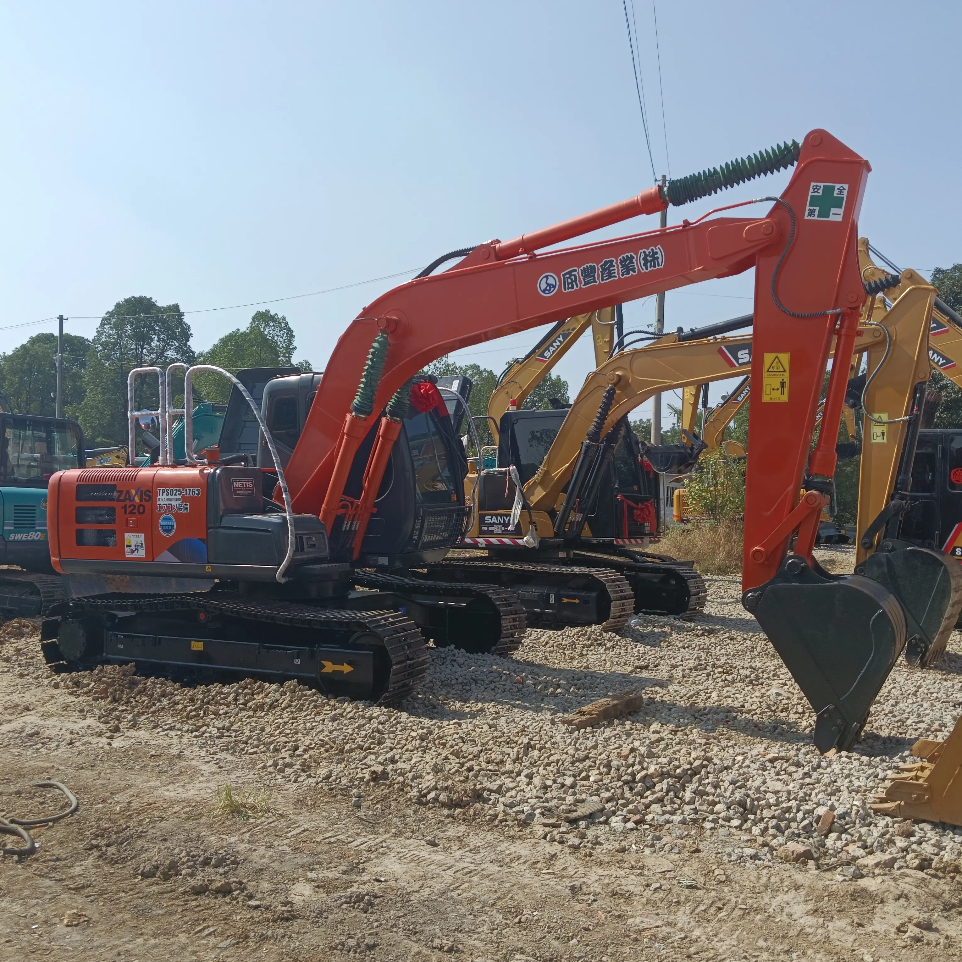 Japan used hitachi ZX120-6 used ZX120 excavator used 12 ton excavator with EPA/CE