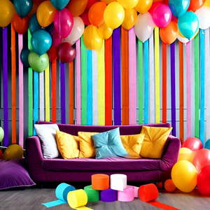 Guirnalda de flecos finos de color burdeos, rollo de papel crepé arrugado de alta elasticidad para regalo - Product Image 6