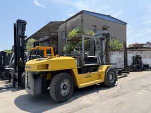Used Komatsu FD160 Diesel <b>Forklift</b> Original Japan 16 Ton Heavy <b>Forklift</b> For Port Container Handling - Product Image 1