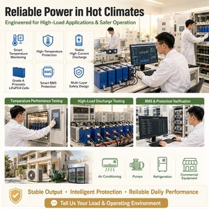 แบตเตอรี่โซลาร์แบบตั้งพื้น 48V 200Ah 10kWh ประสิทธิภาพสูงสำหรับระบบกักเก็บพลังงาน - Product Image 6