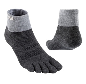 Tốt Nhất Màu Xám <span class=keywords><strong>Injinji</strong></span> Đường Mòn Giữa Trọng Lượng Mini-Phi Hành Đoàn Coolmax Mang Nhãn Hiệu Logo Vớ Chân - Product Image 1