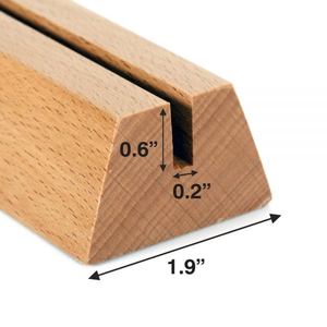 Supports de photos et numéros en bois de chêne, porte-cartes de visite en bois en gros - Product Image 4