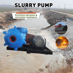 CDHB High Abrasion Cast Iron Centrifugal Gravel Slag Wear Resisting Metal Impeller Rubber Liner Slurry <b>Pumps</b> for Port Dredging - Product Image 5