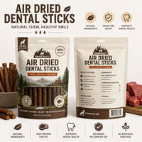Sachet Doypack vide pour bâtonnets à mâcher de viande séchée à l'air, imprimé sur mesure, qualité alimentaire, finition mate, pour friandises pour chiens et bâtonnets de collagène
