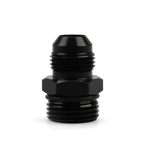 Conector Adaptador de Combustible de Aleación de Aluminio Orb-10 An8, Conectores Automotrices Negros - Product Image 1