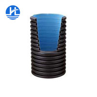 Tuyau en polyéthylène ondulé 250 mm Tuyau ondulé noir Dimensions DN 300 mm et tuyau ondulé à double paroi en PEHD pour système de drainage
