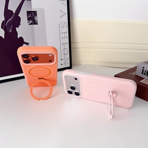 Soporte de Silicona Compatible con la <span class=keywords><strong>Funda</strong></span> Magnética para 17 Pro, Cubierta Protectora de Color Sólido para 16 - Product Image 4