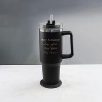 Tasses d'extérieur Tasse thermos à café de voyage Tasse en acier inoxydable 40oz Gobelet de voyage isolé avec poignée et couvercle Design moderne