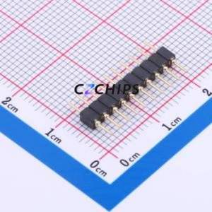 PZ200-1-10-Z-C Pin Header Through hole Component (THT),P=2mm Connector 1x10P 2mm 2mm Round Pin - Product Image 1
