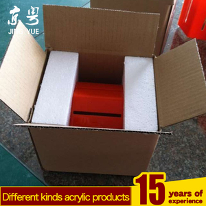 กล่องอะคริลิคพลาสติกสำหรับเก็บเงินเข้าโบสถ์รูปทรงบ้านกล่องบริจาคบริจาคบริจาคบริจาคเงินจากโรงงานออกแบบได้ตามต้องการ - Product Image 4