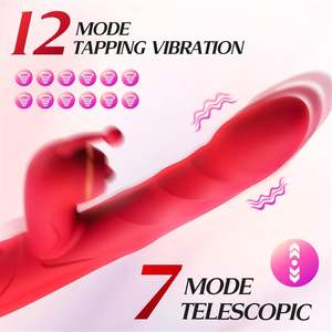 Vibratore Coniglio 3-in-1 per Donne, Dildo Telescopico Riscaldato, Stimolatore Clitorideo e del Punto G, Masturbatore Femminile, Giocattoli per Adulti per Coppie - Product Image 2