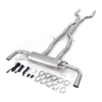 Système d'échappement pour GLC63S AMG 4.0T V8 2018-2023, silencieux à clapets Catback, commande à distance, acier inoxydable SS 304, tuyaux d'échappement