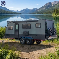 CAMPTRL Caravane de luxe tout-terrain pour 4 personnes, caravane familiale