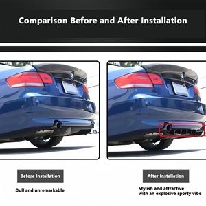 Diffuseur universel de lèvre de pare-chocs arrière de <span class=keywords><strong>voiture</strong></span> accessoires de Modification extérieure automatique Kit de becquet d'<span class=keywords><strong>aileron</strong></span> de requin noir 3/5/7 aile pour voitures - Product Image 6