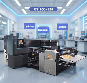 Machine <span class=keywords><strong>de</strong></span> découpe et <span class=keywords><strong>de</strong></span> laminage numérique RS1900-E16 haute vitesse pour carton blanc, cartes artistiques, tout-en-un pour la production personnalisée - Product Image 1