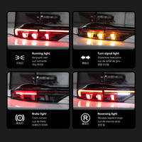 Conjunto de Luces Traseras LED de Ancho Completo XUNBAI para Mondeo Fusion 2013-2020, Nuevas con Señal de Giro Secuencial, Plug and Play, 1 Año de Garantía, para Automóvil
