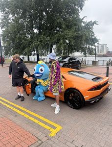 2025 alta calidad estilo personalizado Walkable personaje grande <span class=keywords><strong>Animal</strong></span> dibujos animados pez azul mascota disfraz a la venta - Product Image 6