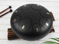 Tambour à languettes en acier OEM de 8 pouces, 8 notes, fabrication OEM personnalisée, tambour en acier au carbone