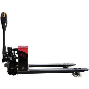 Transpaleta eléctrica todoterreno de carga automática de 3000kg, nueva mano que incluye motor de bomba, capacidad de carga de <span class=keywords><strong>3</strong></span> toneladas, carretillas elevadoras de batería - Product Image 4