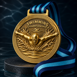 Medaglie Personalizzate per Squadre di Calcio e Basket, Trofeo <span class=keywords><strong>con</strong></span> <span class=keywords><strong>Nome</strong></span> del Giocatore Inciso e Nastro Personalizzato per Campionati - Product Image 6