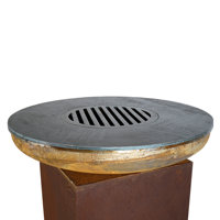 Fournisseur foyer de jardin en acier corten barbecue à bois barbecue table barbecue barbecue a charbon
