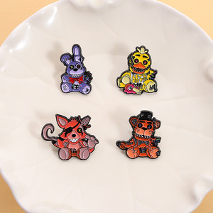 Оптовые недорогие милые значки-броши в стиле аниме, модные значки с персонажами мультфильмов и игр, мягкие эмалевые значки для косплея - Product Image 2